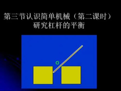 认识简单机械(第三课时)[