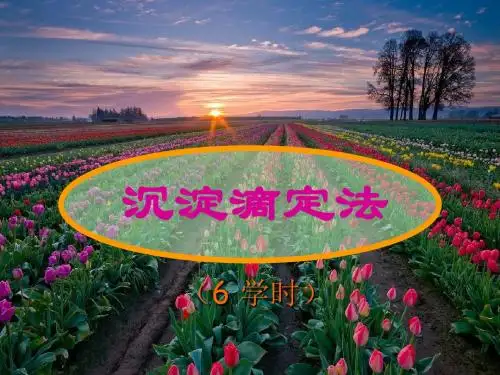 沉淀滴定法和重量分析法