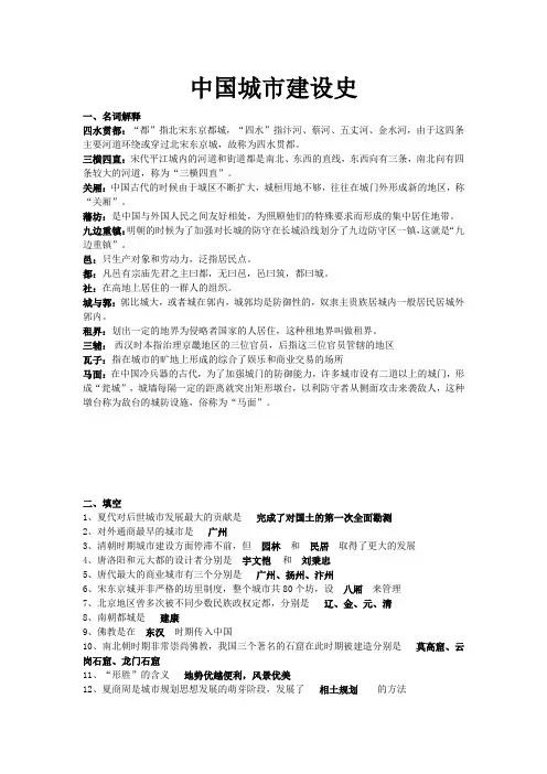 中国城市建设史