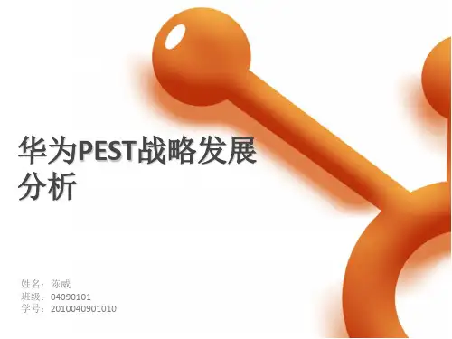 华为PEST战略发展分析报告.ppt