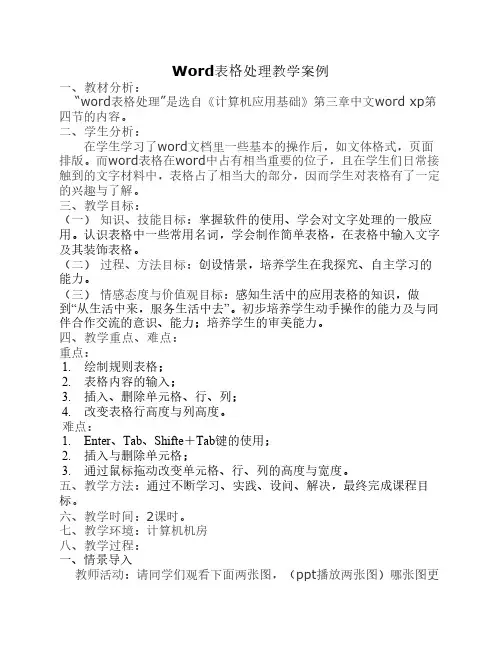 信息技术教学案例