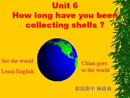 新目标英语八年级下第六单元课件