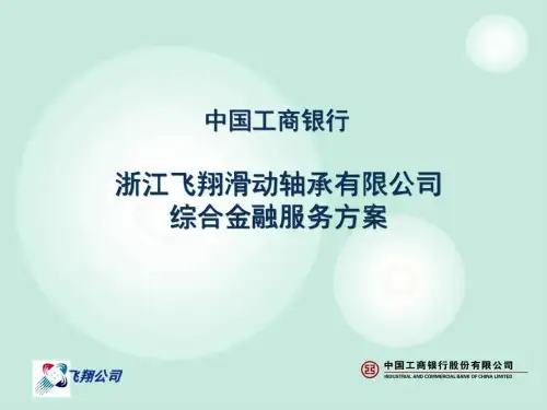 工行某企业综合金融服务方案图文