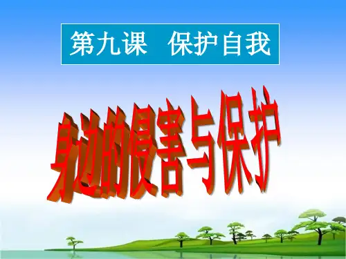 2018年中考政治专题复习课件：专题一 保护自我 (共45张PPT)