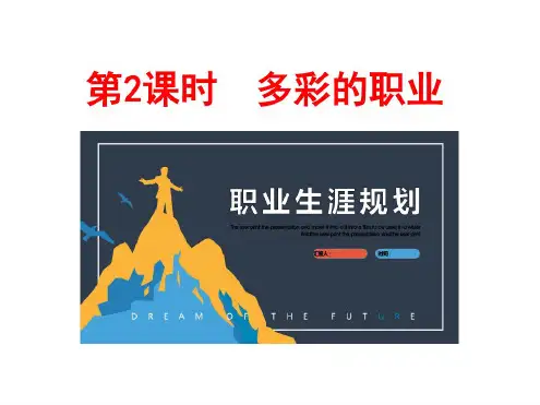 人教版道德与法治九年级下册6.2多彩的职业课件(共31张PPT)