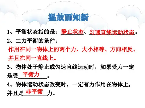 新人教版八年级物理下册摩擦力公开课课件
