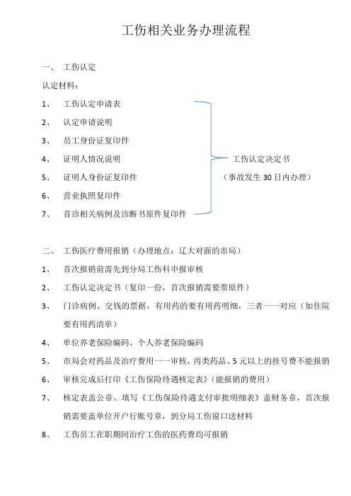 沈阳工伤保险报销办理流程
