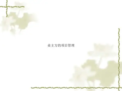 业主方的项目管理