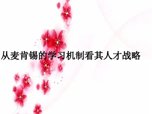 麦肯锡人才战略.ppt