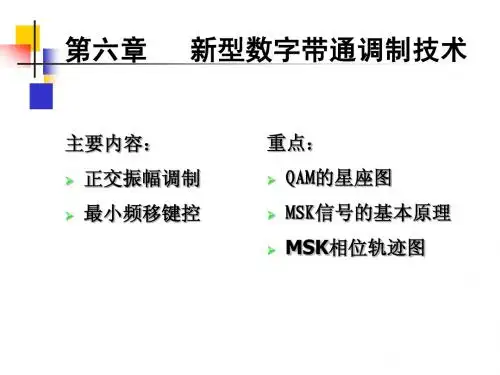 第6章新型数字带通调制技术