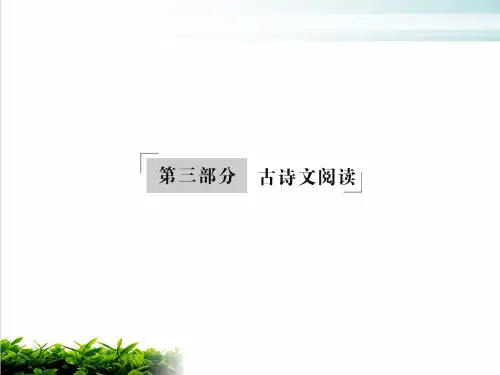 专题十三 古诗词鉴赏名师推荐中考语文(达州)复习课件(共39张PPT)