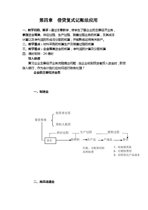 借贷复式记账法应用