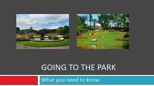 英语口语话题：去公园(Going to the park)