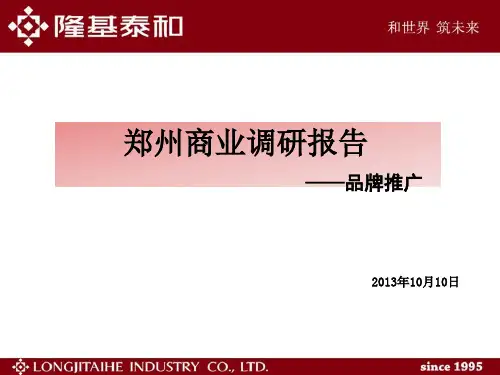 郑州商业项目调研报告