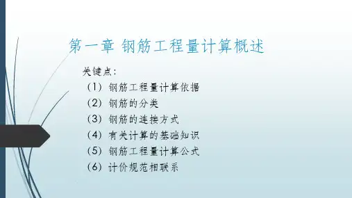 钢筋工程量计算图解讲义ppt课件
