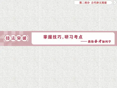 高考语文一 文言文阅读2考点一 理解常见文言实词在文中的含义