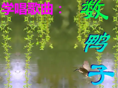 一年级下册音乐人音版(五线谱)《数鸭子》