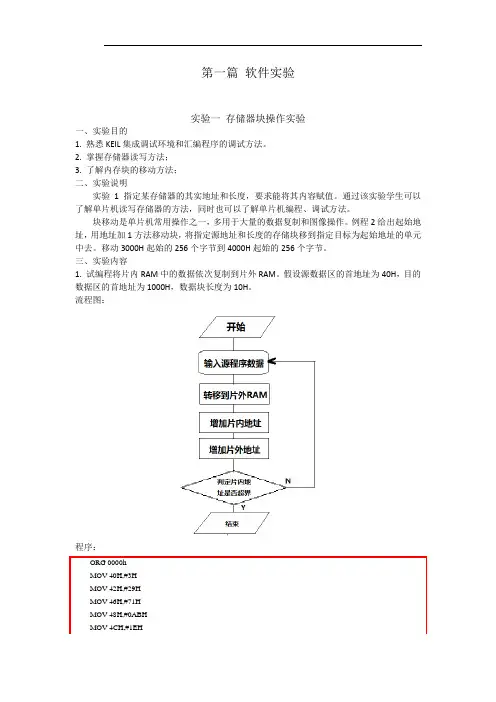 微机原理与接口技术软件实验报告