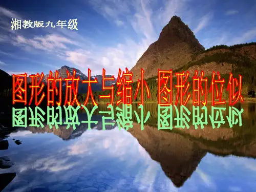 图形的放大与缩小位似变换课件湘教版九年级上.ppt