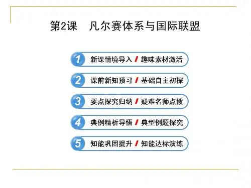 2.2 凡尔赛体系与国际联盟 课件(人教版选修3)