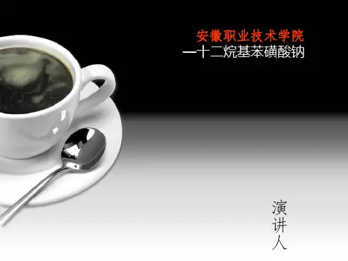 十二烷基苯磺酸钠 详解 PPT