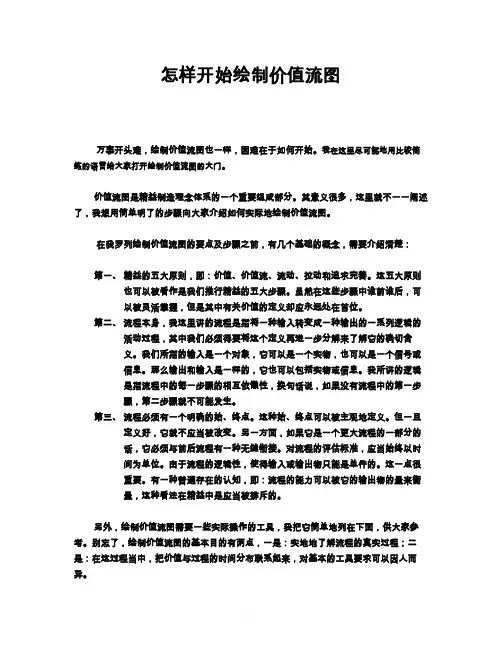如何绘制价值流图