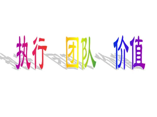 执行团队价值