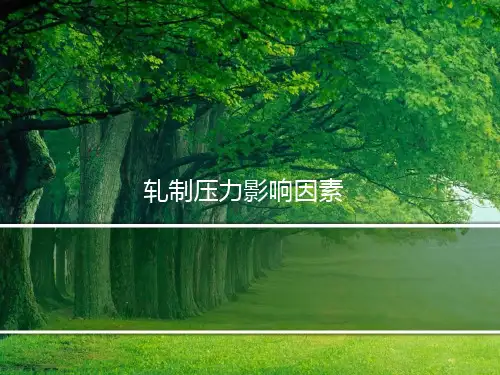 轧制压力影响因素