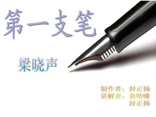 《第一支笔》课件