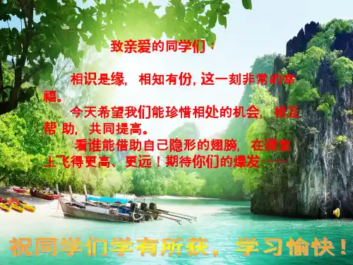 《自定义动画》教学课件