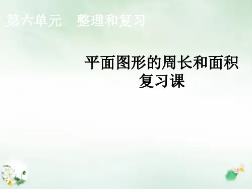 六年级下册平面图形的周长和面积复习课PPT新人教版