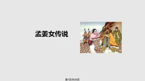 中国四大民间传说一PPT课件
