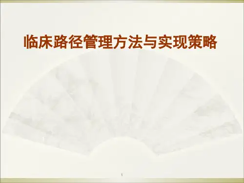 临床路径管理方法与实现策略(ppt 106页)