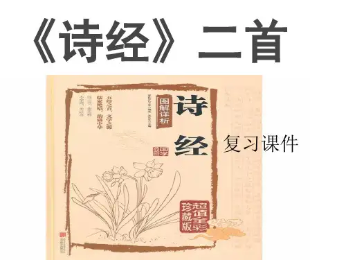 《诗经二首》复习课件