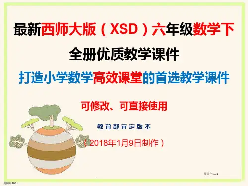 新西师大版六年级数学下全册优质教学课件