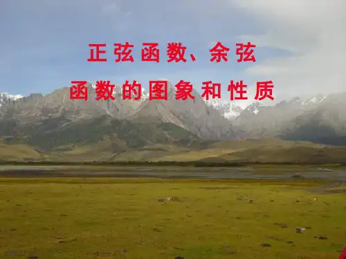 正弦、余弦函数的图像和性质PPT优质课件