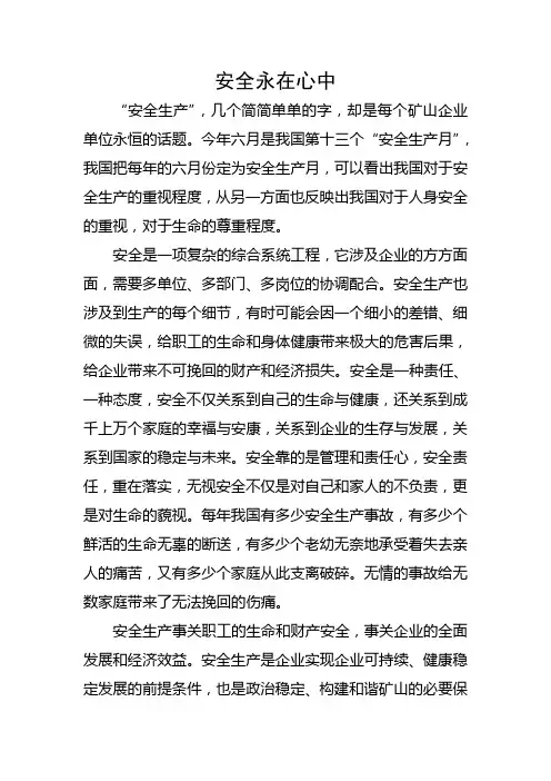 安全征文