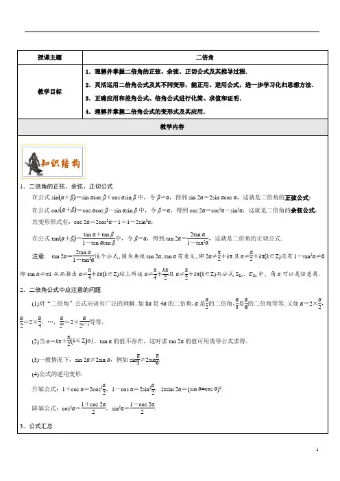 5.5.2二倍角
