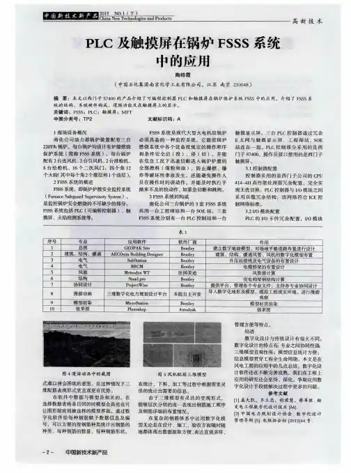 PLC及触摸屏在锅炉FSSS系统中的应用