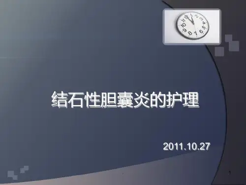 结石性胆囊炎护理PPT课件