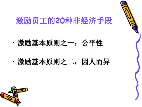 激励员工PPT