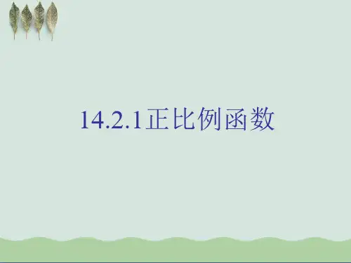 正比例函数ppt课件