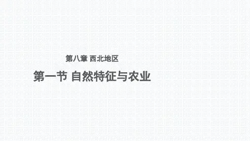 人教版地理八年级下册自然特征与农业西北地区优秀ppt