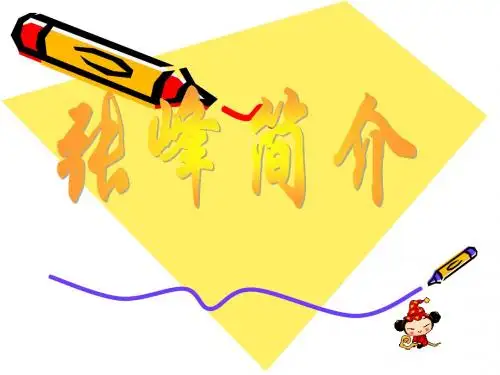 张峰简介