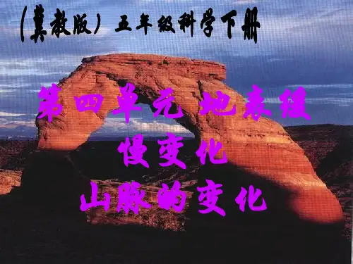 五年级科学下册 山脉的变化1课件 冀教版