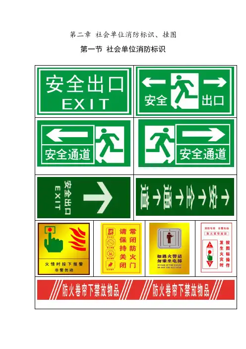 常用消防安全标识