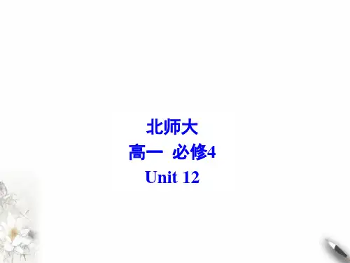 北师大英语必修4 Unit 12 Culture Shock Lesson 3 Living abroadppt优质课件