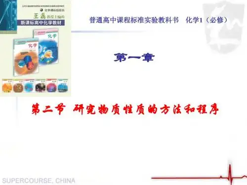 鲁科版 化学必修一 1.2.1研究物质性质的方法和程序
