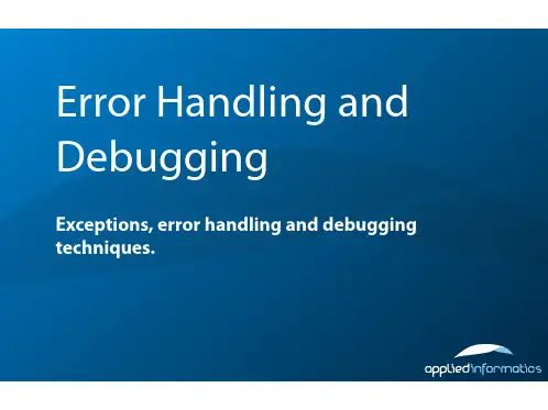 020-ErrorHandlingAndDebugging
