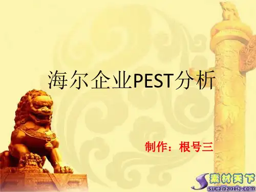 海尔企业PEST分析